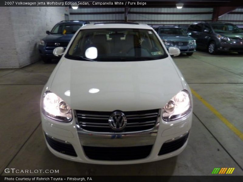 Campanella White / Pure Beige 2007 Volkswagen Jetta Wolfsburg Edition Sedan