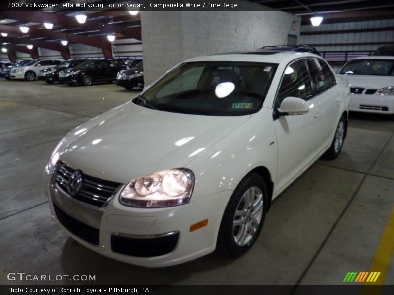 Campanella White / Pure Beige 2007 Volkswagen Jetta Wolfsburg Edition Sedan