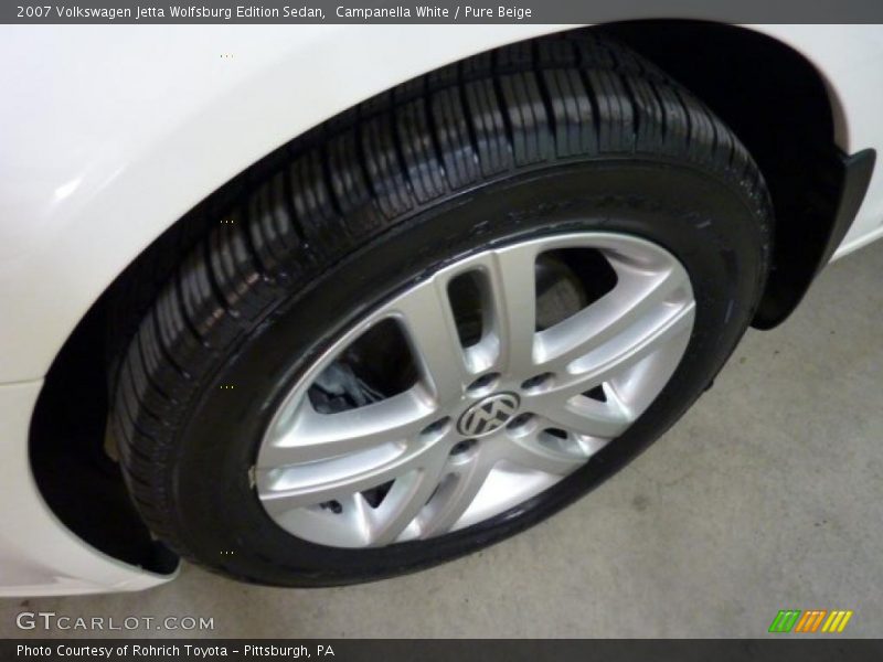 Campanella White / Pure Beige 2007 Volkswagen Jetta Wolfsburg Edition Sedan