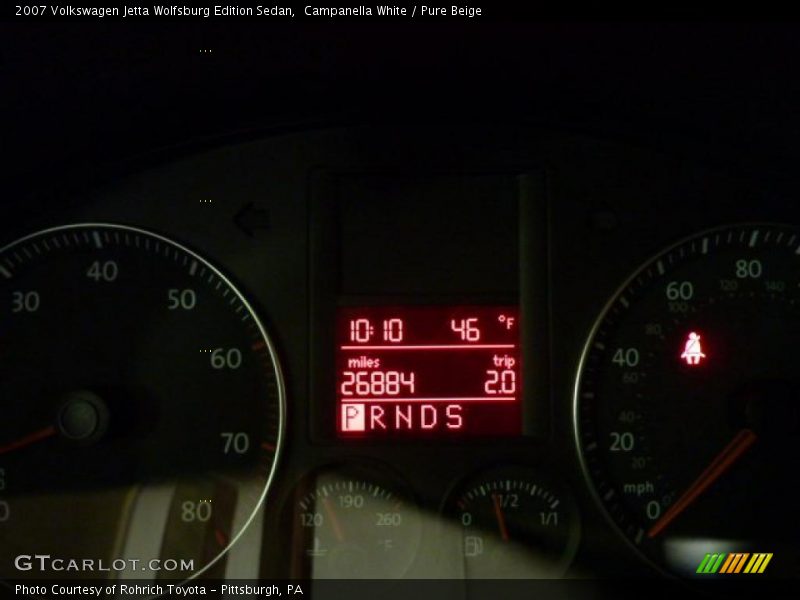 Campanella White / Pure Beige 2007 Volkswagen Jetta Wolfsburg Edition Sedan