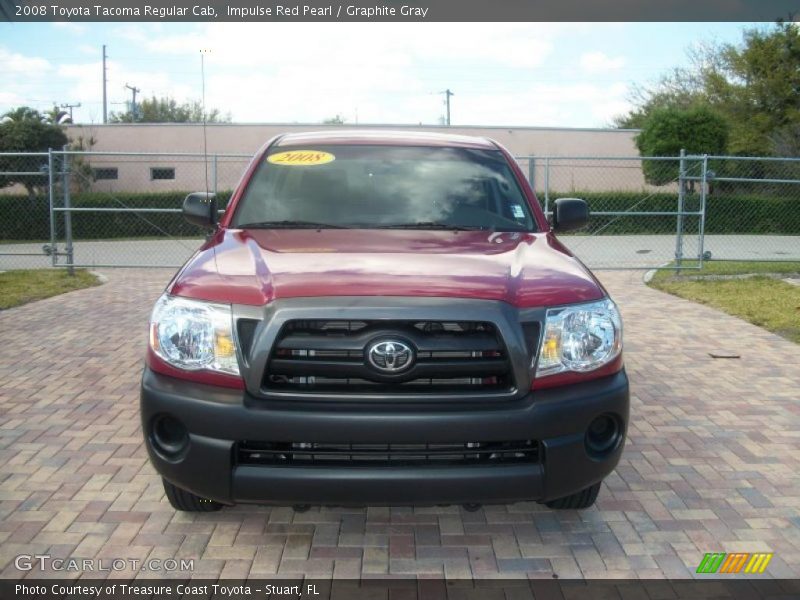 Impulse Red Pearl / Graphite Gray 2008 Toyota Tacoma Regular Cab