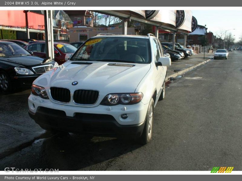 Alpine White / Grey 2004 BMW X5 3.0i