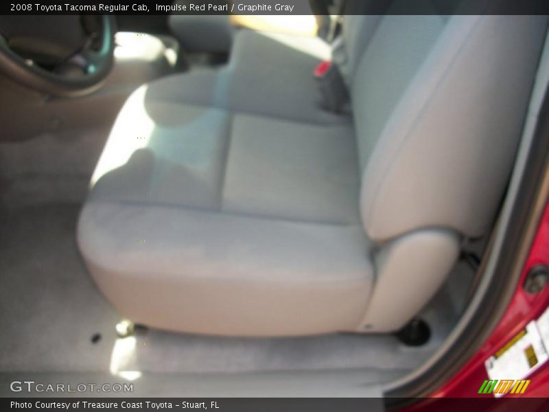 Impulse Red Pearl / Graphite Gray 2008 Toyota Tacoma Regular Cab