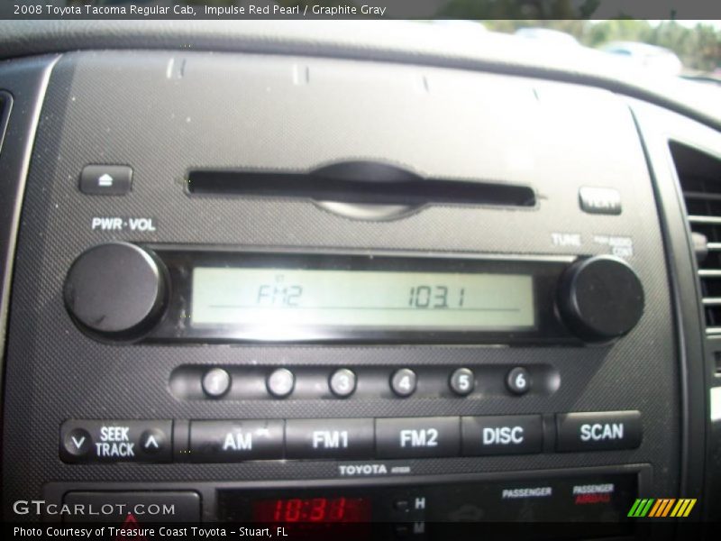 Impulse Red Pearl / Graphite Gray 2008 Toyota Tacoma Regular Cab