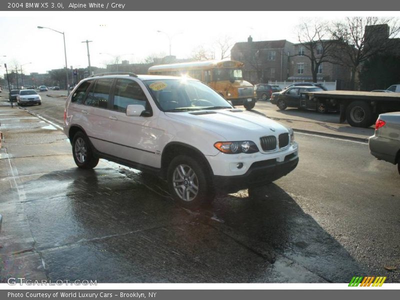 Alpine White / Grey 2004 BMW X5 3.0i