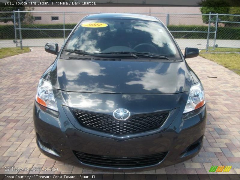 Flint Mica / Dark Charcoal 2011 Toyota Yaris Sedan