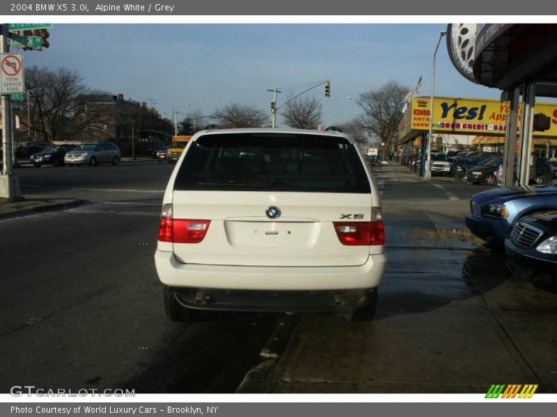 Alpine White / Grey 2004 BMW X5 3.0i