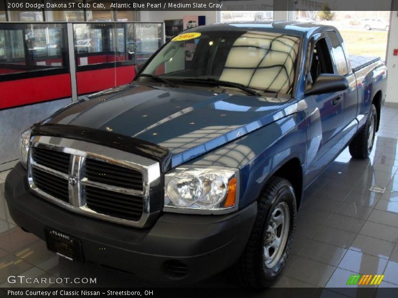 Atlantic Blue Pearl / Medium Slate Gray 2006 Dodge Dakota ST Club Cab