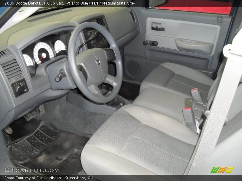 Atlantic Blue Pearl / Medium Slate Gray 2006 Dodge Dakota ST Club Cab