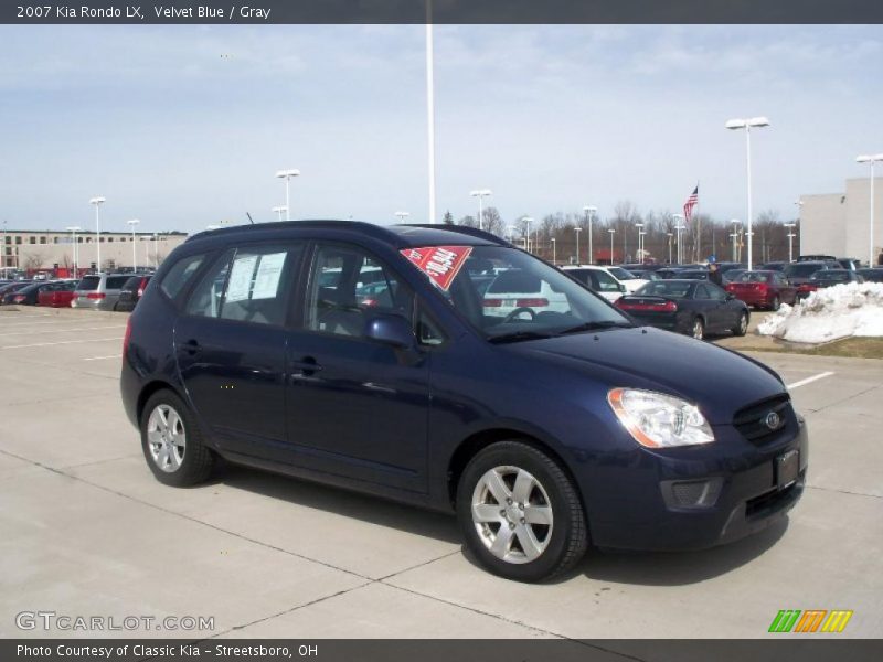 Velvet Blue / Gray 2007 Kia Rondo LX