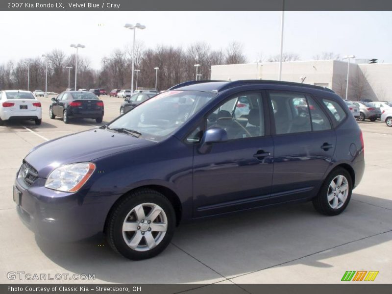 Velvet Blue / Gray 2007 Kia Rondo LX