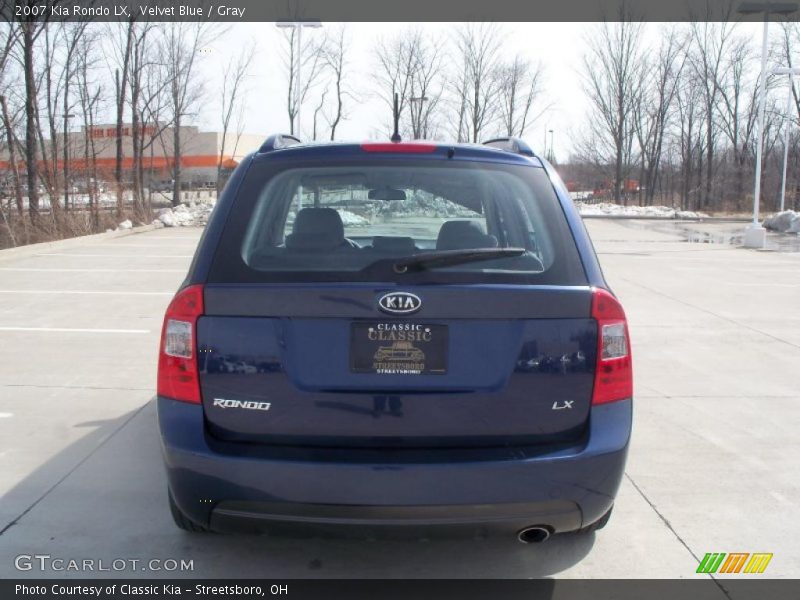 Velvet Blue / Gray 2007 Kia Rondo LX