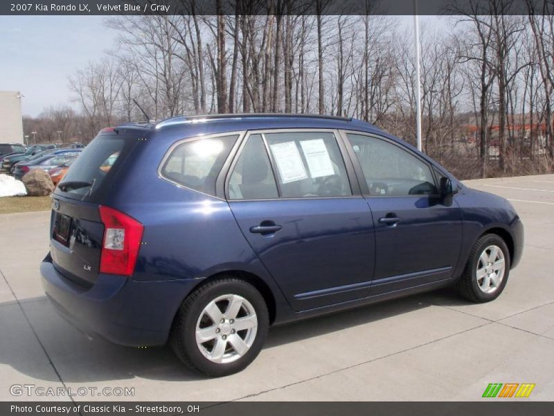 Velvet Blue / Gray 2007 Kia Rondo LX