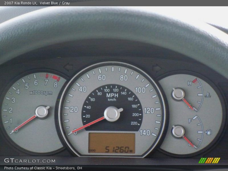 Velvet Blue / Gray 2007 Kia Rondo LX
