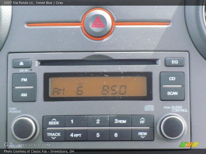 Velvet Blue / Gray 2007 Kia Rondo LX