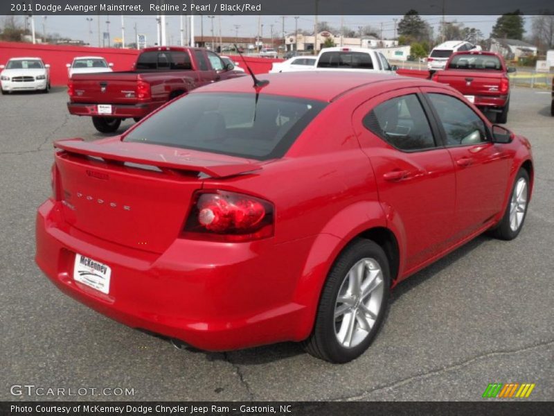 Redline 2 Pearl / Black/Red 2011 Dodge Avenger Mainstreet