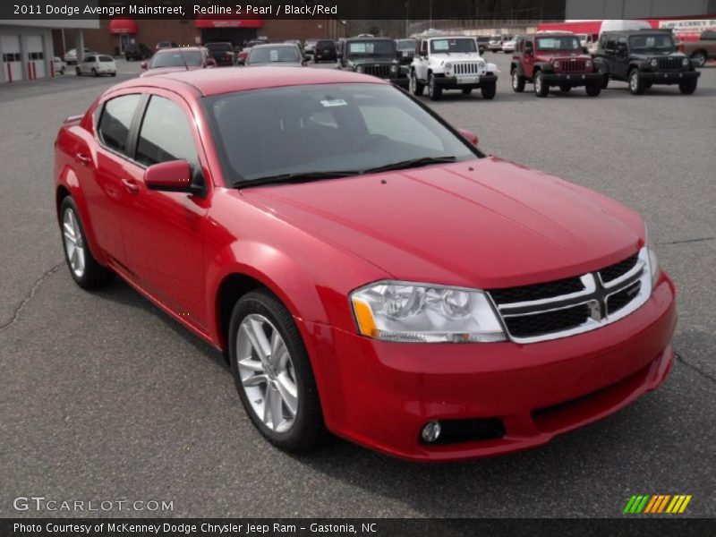 Redline 2 Pearl / Black/Red 2011 Dodge Avenger Mainstreet