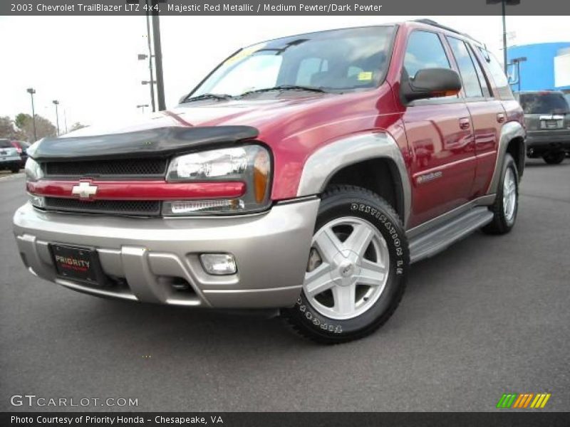 Majestic Red Metallic / Medium Pewter/Dark Pewter 2003 Chevrolet TrailBlazer LTZ 4x4