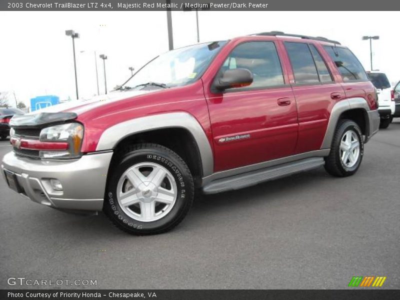 Majestic Red Metallic / Medium Pewter/Dark Pewter 2003 Chevrolet TrailBlazer LTZ 4x4