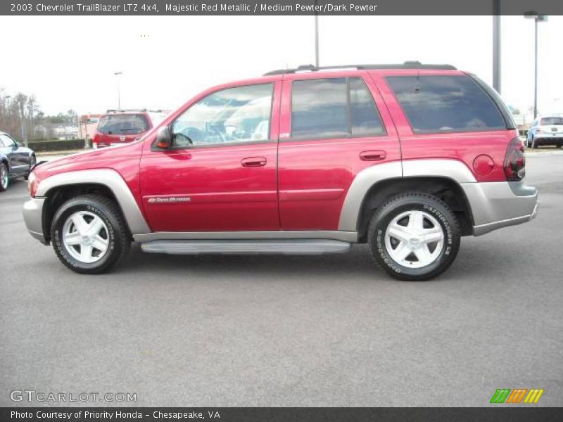 Majestic Red Metallic / Medium Pewter/Dark Pewter 2003 Chevrolet TrailBlazer LTZ 4x4
