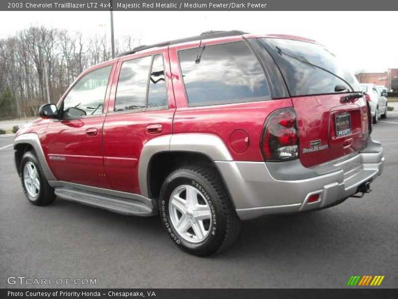 Majestic Red Metallic / Medium Pewter/Dark Pewter 2003 Chevrolet TrailBlazer LTZ 4x4