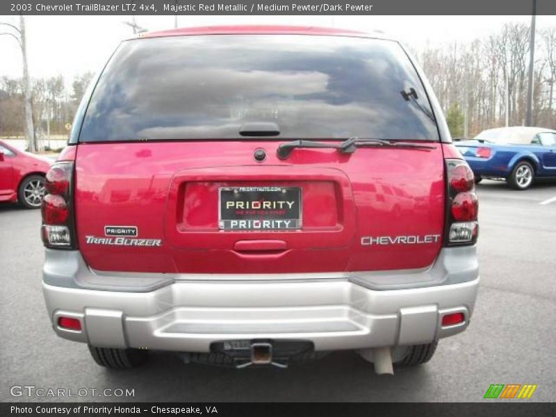 Majestic Red Metallic / Medium Pewter/Dark Pewter 2003 Chevrolet TrailBlazer LTZ 4x4