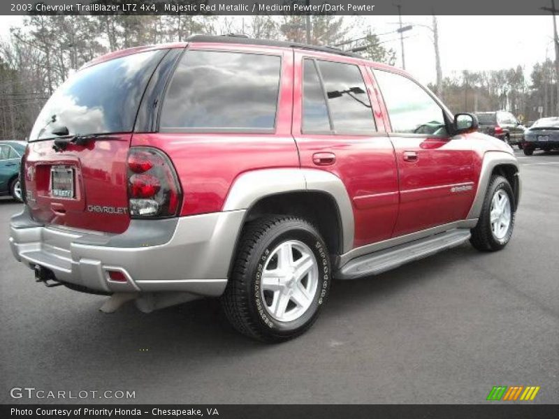 Majestic Red Metallic / Medium Pewter/Dark Pewter 2003 Chevrolet TrailBlazer LTZ 4x4