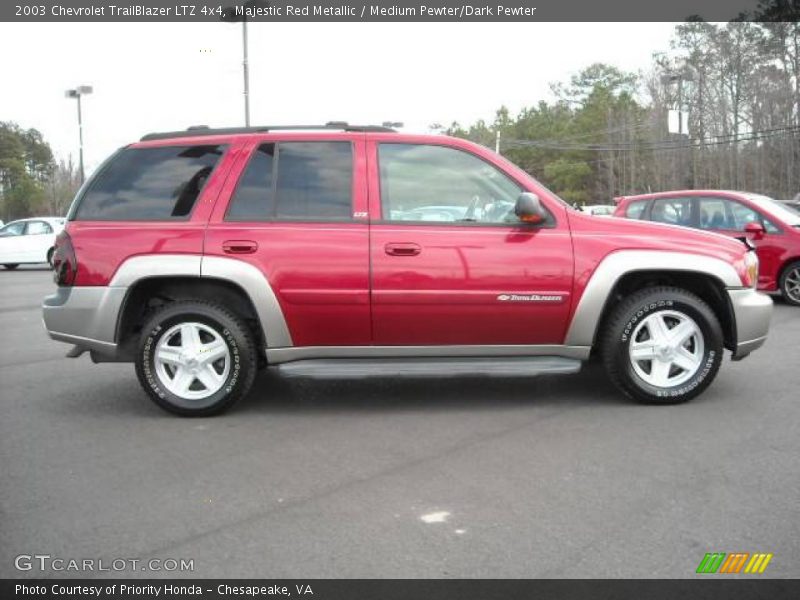 Majestic Red Metallic / Medium Pewter/Dark Pewter 2003 Chevrolet TrailBlazer LTZ 4x4
