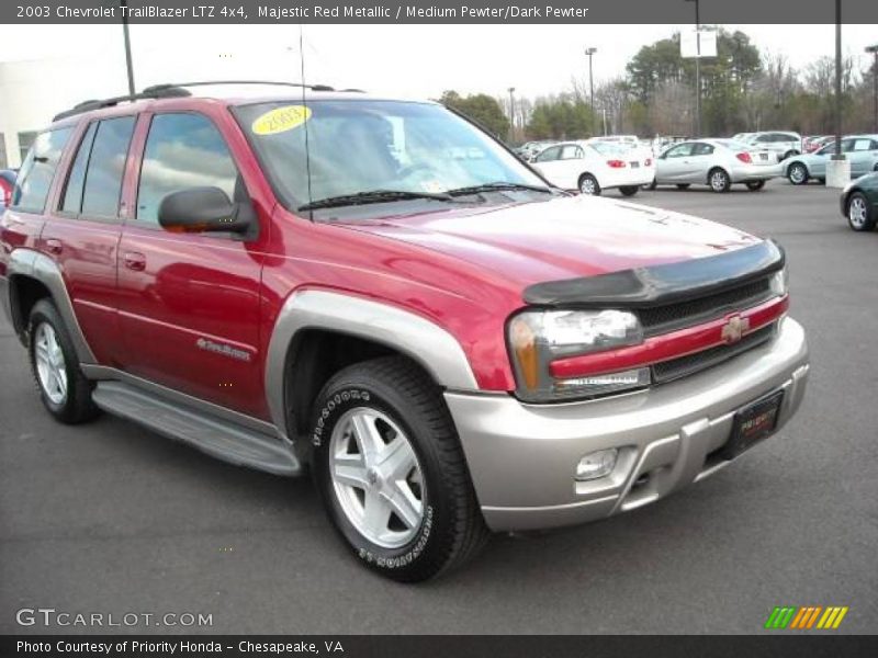 Majestic Red Metallic / Medium Pewter/Dark Pewter 2003 Chevrolet TrailBlazer LTZ 4x4