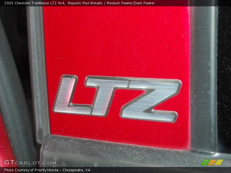 Majestic Red Metallic / Medium Pewter/Dark Pewter 2003 Chevrolet TrailBlazer LTZ 4x4