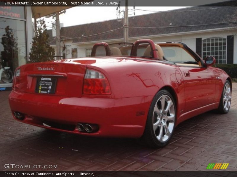 Rosso Mondial (Red) / Beige 2004 Maserati Spyder Cambiocorsa