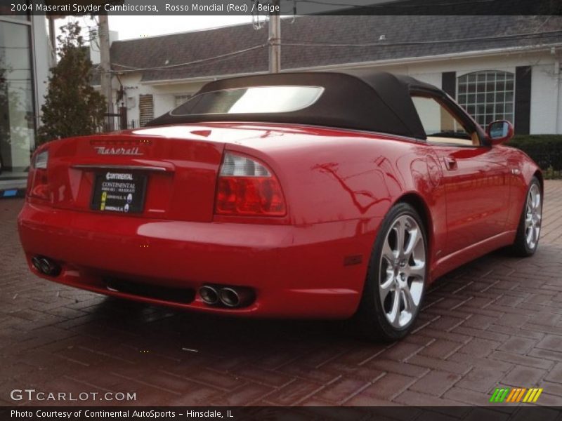 Rosso Mondial (Red) / Beige 2004 Maserati Spyder Cambiocorsa