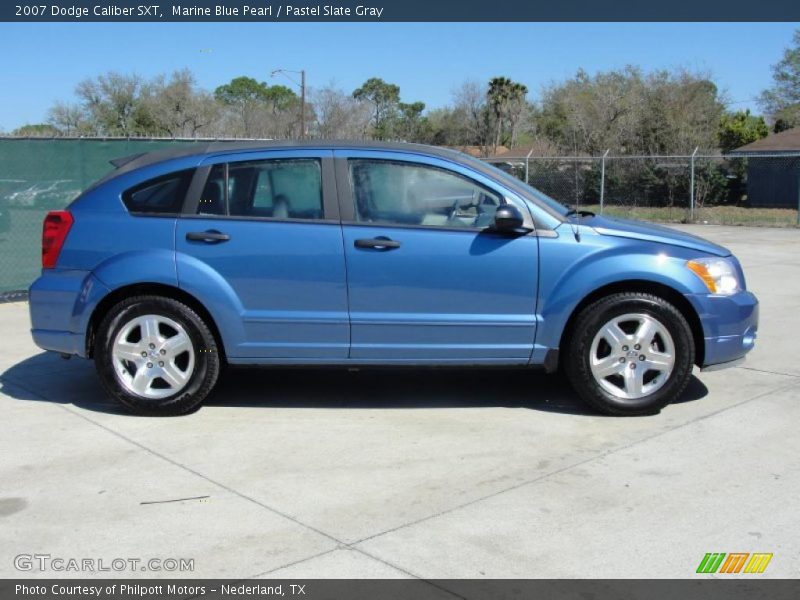 Marine Blue Pearl / Pastel Slate Gray 2007 Dodge Caliber SXT