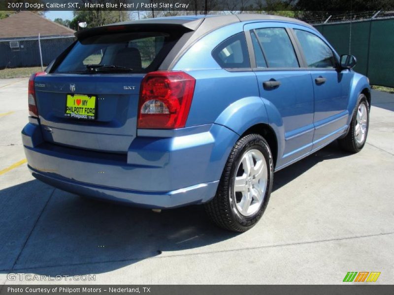 Marine Blue Pearl / Pastel Slate Gray 2007 Dodge Caliber SXT