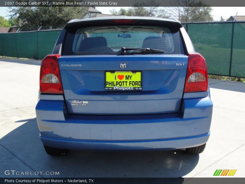 Marine Blue Pearl / Pastel Slate Gray 2007 Dodge Caliber SXT