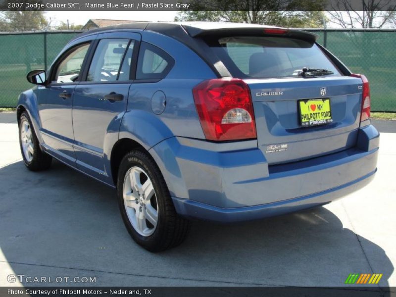 Marine Blue Pearl / Pastel Slate Gray 2007 Dodge Caliber SXT