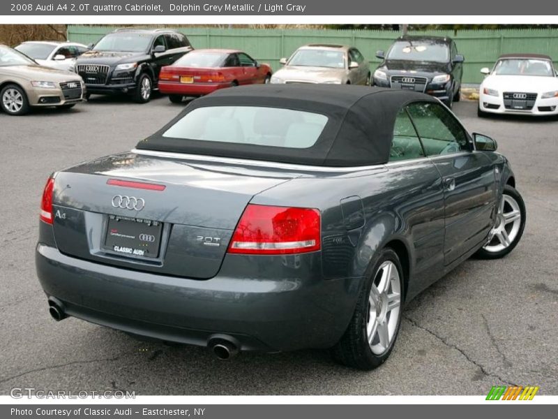 Dolphin Grey Metallic / Light Gray 2008 Audi A4 2.0T quattro Cabriolet