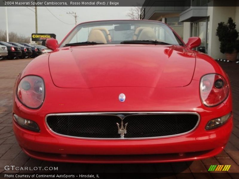 Rosso Mondial (Red) / Beige 2004 Maserati Spyder Cambiocorsa