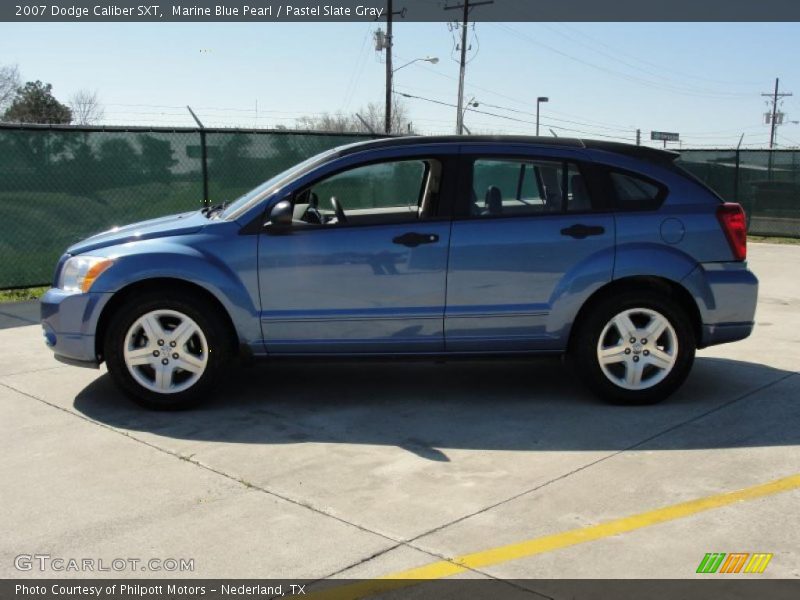 Marine Blue Pearl / Pastel Slate Gray 2007 Dodge Caliber SXT