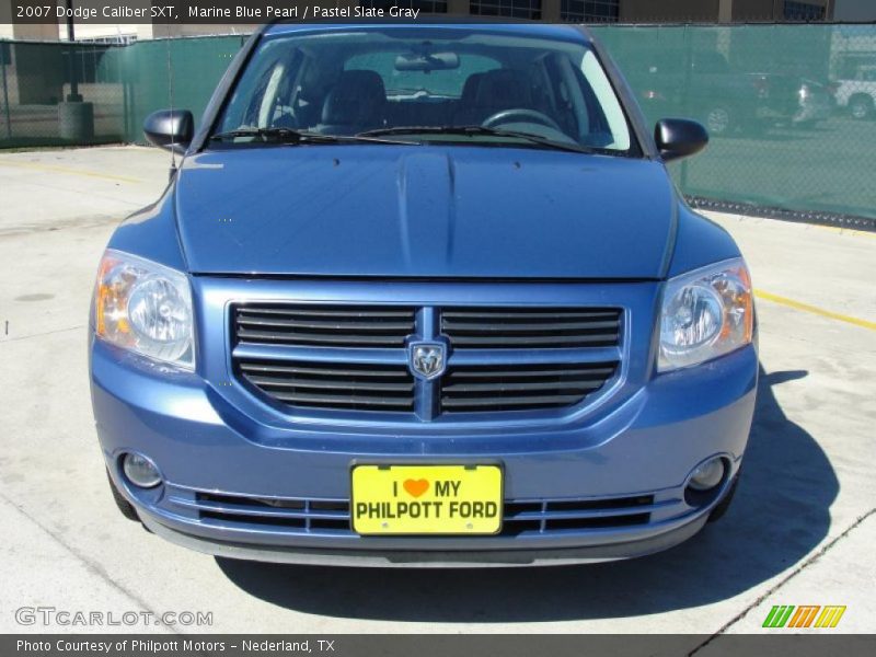 Marine Blue Pearl / Pastel Slate Gray 2007 Dodge Caliber SXT