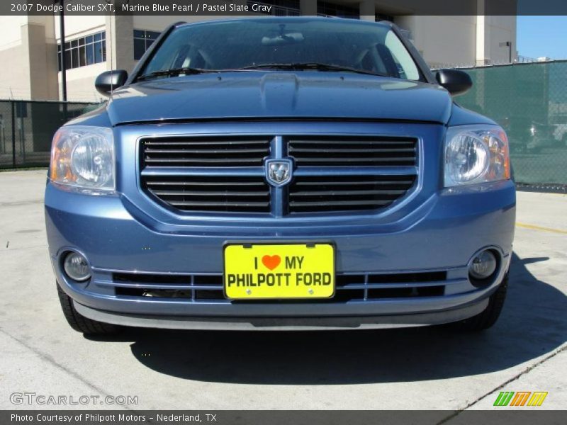 Marine Blue Pearl / Pastel Slate Gray 2007 Dodge Caliber SXT