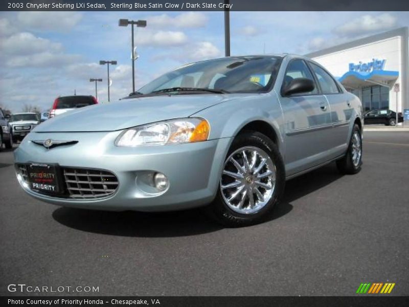 Sterling Blue Satin Glow / Dark Slate Gray 2003 Chrysler Sebring LXi Sedan