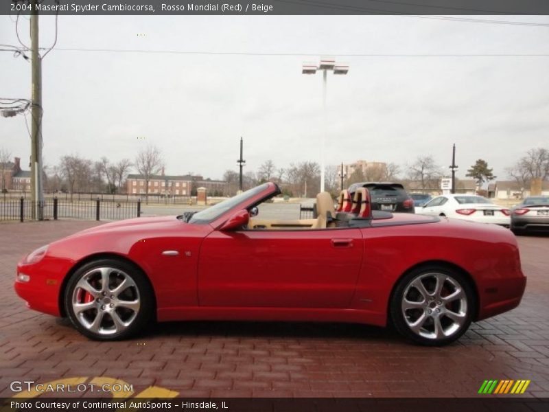 Rosso Mondial (Red) / Beige 2004 Maserati Spyder Cambiocorsa