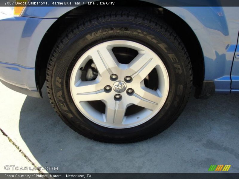 Marine Blue Pearl / Pastel Slate Gray 2007 Dodge Caliber SXT