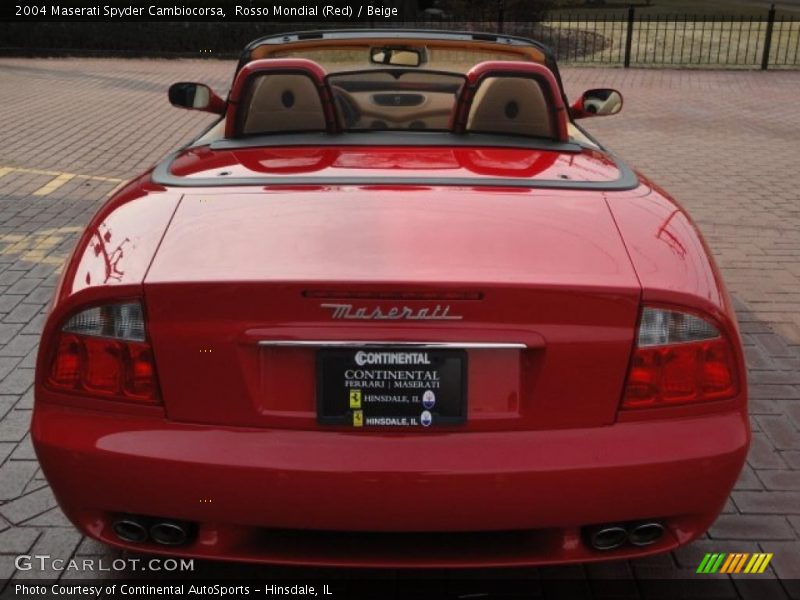 Rosso Mondial (Red) / Beige 2004 Maserati Spyder Cambiocorsa