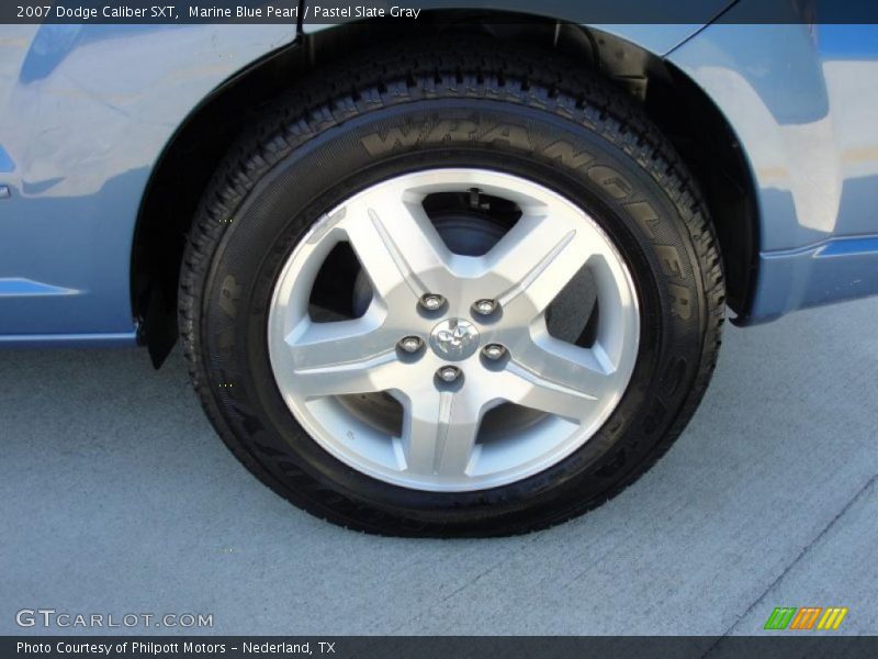 Marine Blue Pearl / Pastel Slate Gray 2007 Dodge Caliber SXT