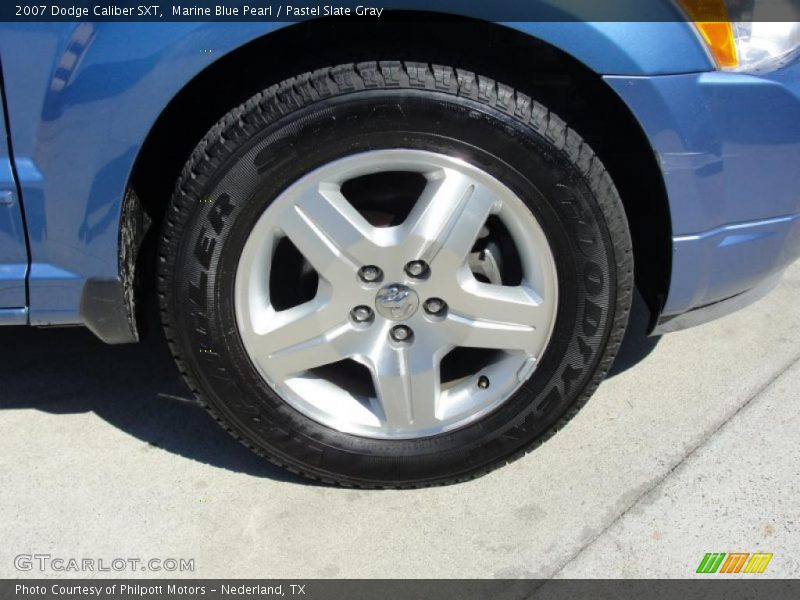 Marine Blue Pearl / Pastel Slate Gray 2007 Dodge Caliber SXT