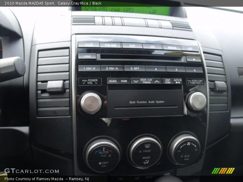 Controls of 2010 MAZDA5 Sport