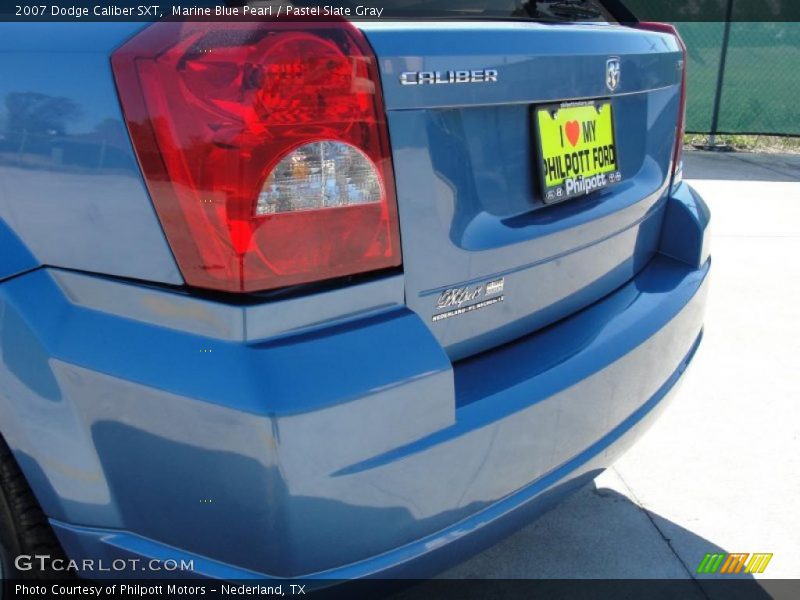 Marine Blue Pearl / Pastel Slate Gray 2007 Dodge Caliber SXT