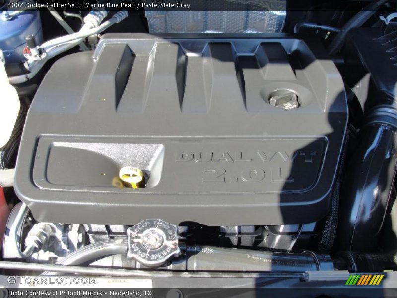 Marine Blue Pearl / Pastel Slate Gray 2007 Dodge Caliber SXT